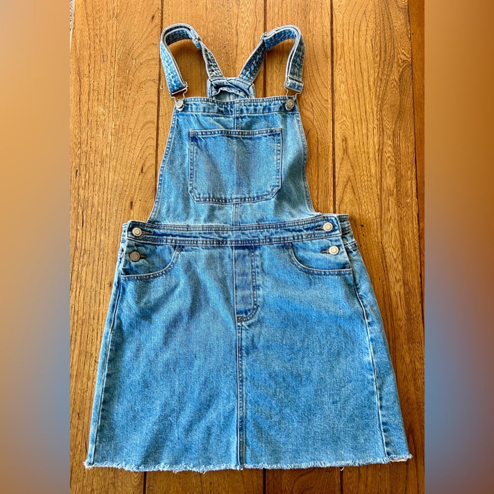 Denim overalls skirt size 6